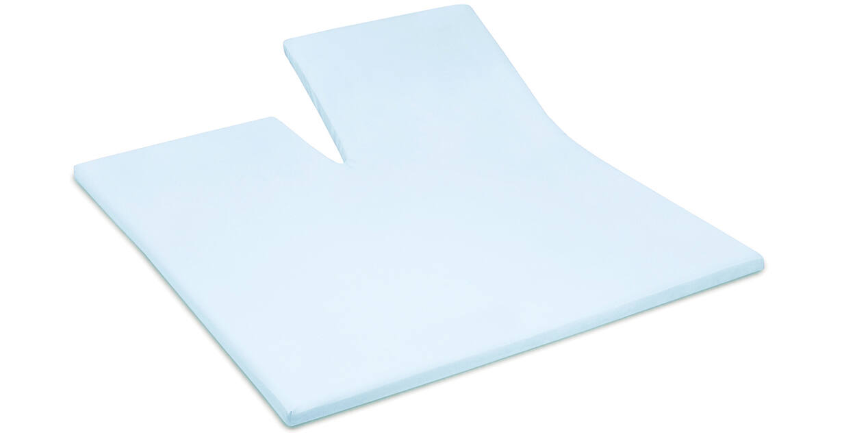 Damai Hoeslaken Organic Satijn topper single split 15 cm