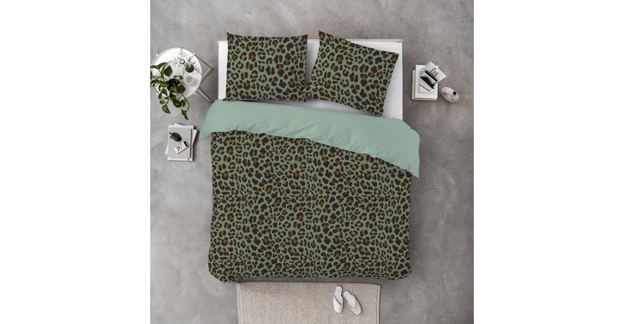 Byrklund Dekbedovertrek Lazy Leopard