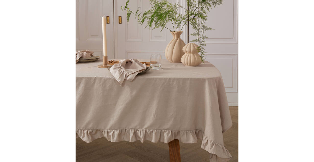 Walra Tafellaken Lovely Linen Ruffles
