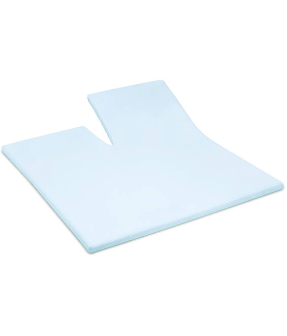 Damai Hoeslaken Organic Satijn topper single split 15 cm