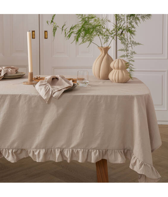Walra Tafellaken Lovely Linen Ruffles