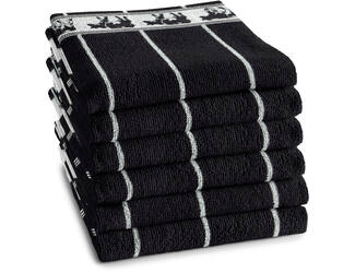 DDDDD Keukendoek Zwart Bont