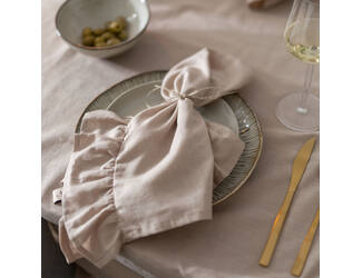 Walra Servet Set Lovely Linen Ruffles